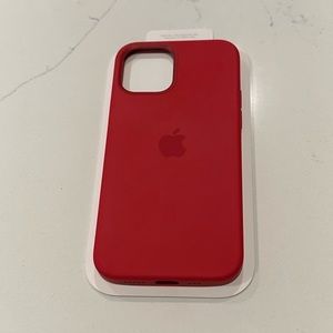 Iphone 12 Pro Silicone Case Magsafe - Red